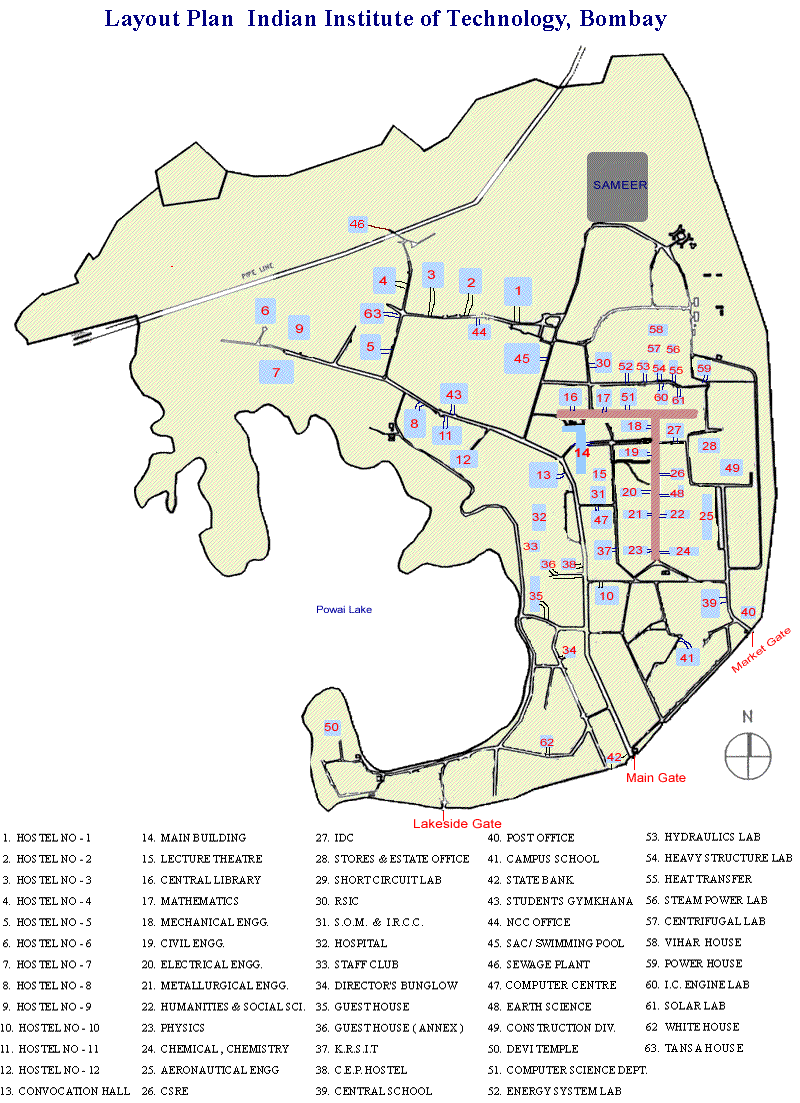 Campus Map  Indian Institute of Technology Bombay